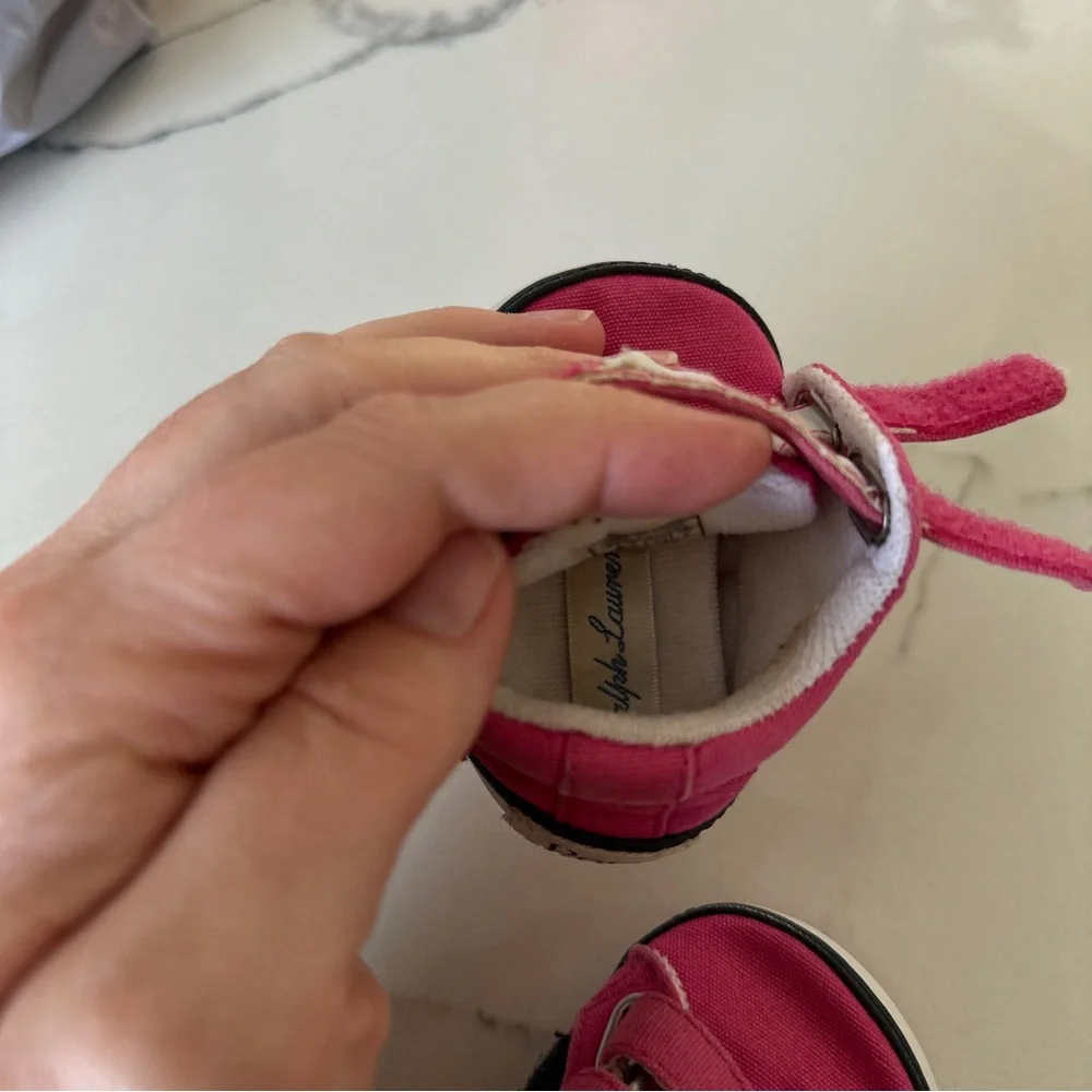 Ralph Lauren pink canvas